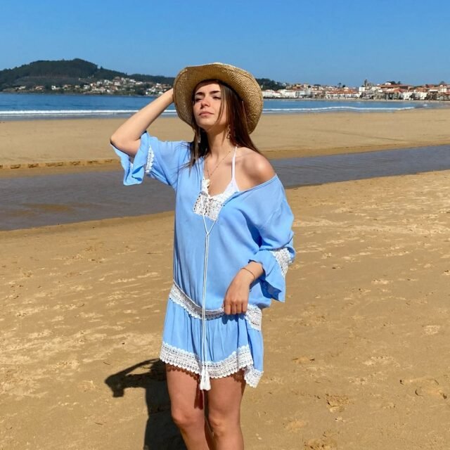 KAFTAN VESTIDO AZUL PLAYA